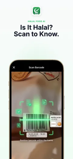 Halal Food AI - #1 Halal Barcode Scanner App